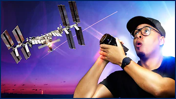 Como é visto um satélite da Terra?