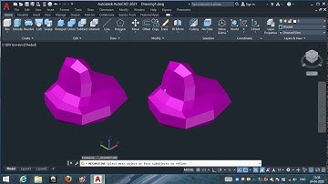 Mesh Refine autocad 3D 2021 in hindi