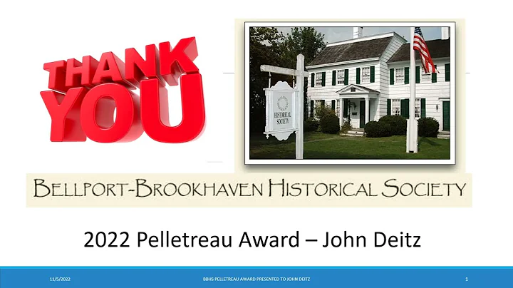 "Pelletreau Distinguished Service Award " from the...