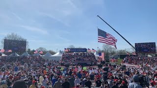 Supporters gather in Delaware County for Trump rally