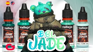 How to paint JADE GREEN using B.S.L. Vallejo System ➡️ the BEST way