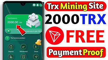 BEST TRON (TRX) CLOUD MINING WEBSITE | TRX NEW SITE TODAY | TRX MINING SITE | TRX MINING TODAY