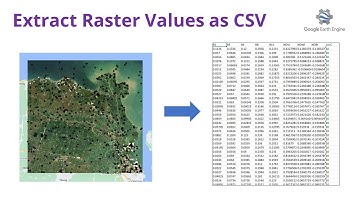 Extract and Download Raster Values as CSV in Earth Engine