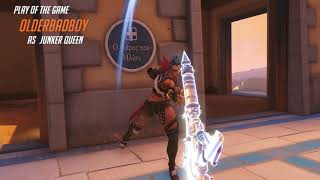 Overwatch 2 - Junker Queen spawn killing enemy team