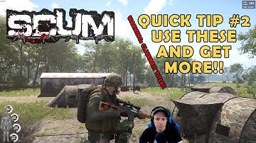 SCUM GUIDE - QUICK TIP 2 – USE THESE TO GET MORE !!!! ….rags