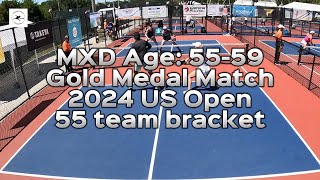 Gold Medal Match; MXD Age: 55-59 Pickleball - US OPEN 2024