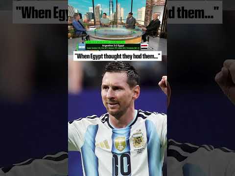 Argentina lived up to the moment 👏