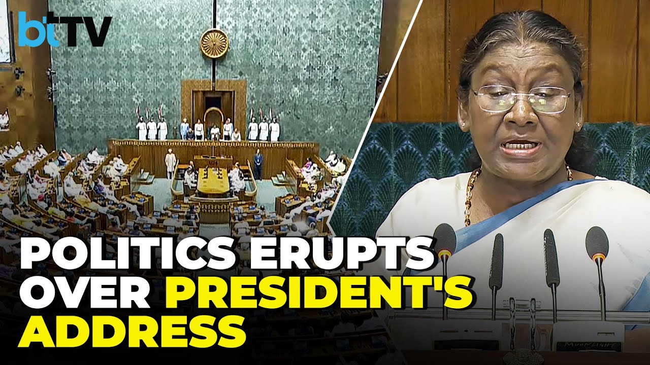 President Murmu's First Address In 18th Lok Sabha Highlights Emergency, Democracy, & Paper Leak Scam
