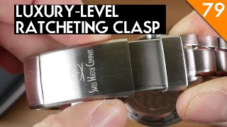 Tool Free Adjustment for SWC Diver with a new ratcheting clasp! - Swiss Watch Company Buckle Upgrade