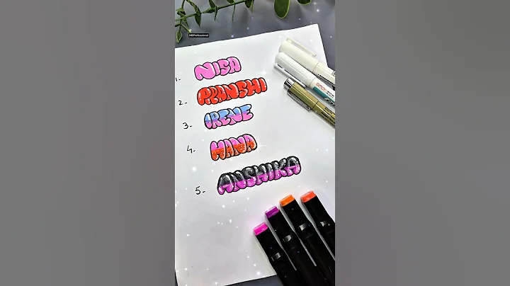 Bubble Letters Names #art #shorts #shortsfeed