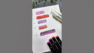 Bubble Letters Names #art #shorts #shortsfeed