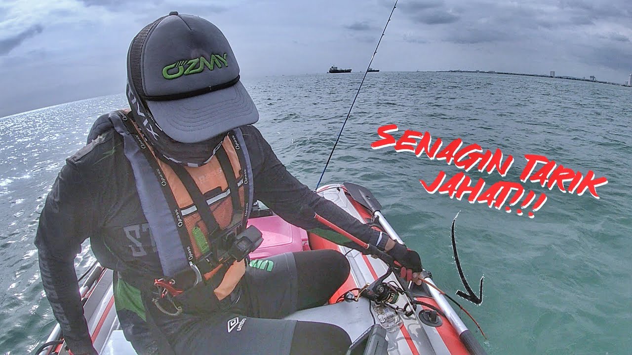 Baru Nak Gasak SENAGIN Ribut Sampai. Inflatable Boat Fishing YouTube
