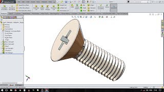 solidworks tutorial #25 : how to create sketch screw in solidworks