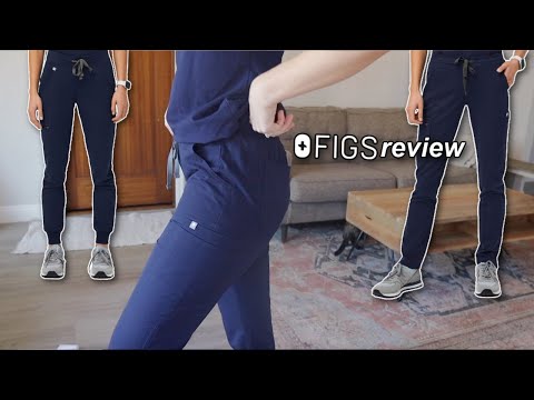 FIGS SCRUB PANTS *TRY ON*  comparing the zamora joggers vs yola