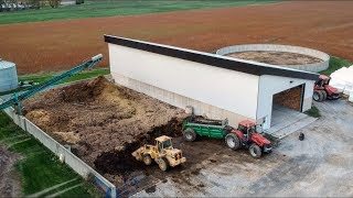 Spreading Solid Manure With Case Ih Magnum and Samson Spreader -Ferme Belvaldale