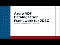 Azure ADF DataIngestion framework Part 02 - Similar to COPY DATATOOL in Azure ADF