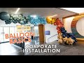 Balloon garland corporate install basics