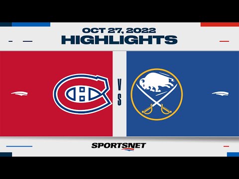 NHL Highlights | Canadiens vs. Sabres - October 27, 2022