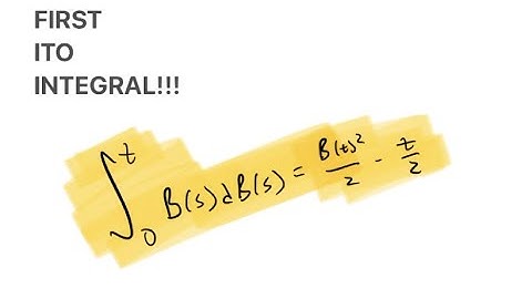 Our First Ito Integral