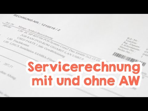 Servicerechnung mit und ohne AW - die Unterschiede erklärt