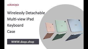 doqo Detachable Magnet connecting Keyboard Case with  Pencil Holder Backlit for 12.9" iPad Pro