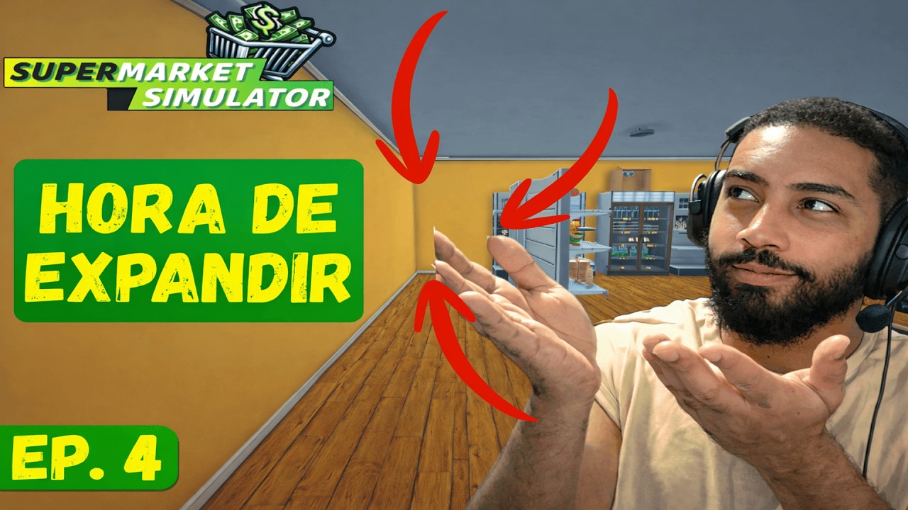 Comprei a EXPANSÃO da loja! – Supermarket Simulator Ep. 4