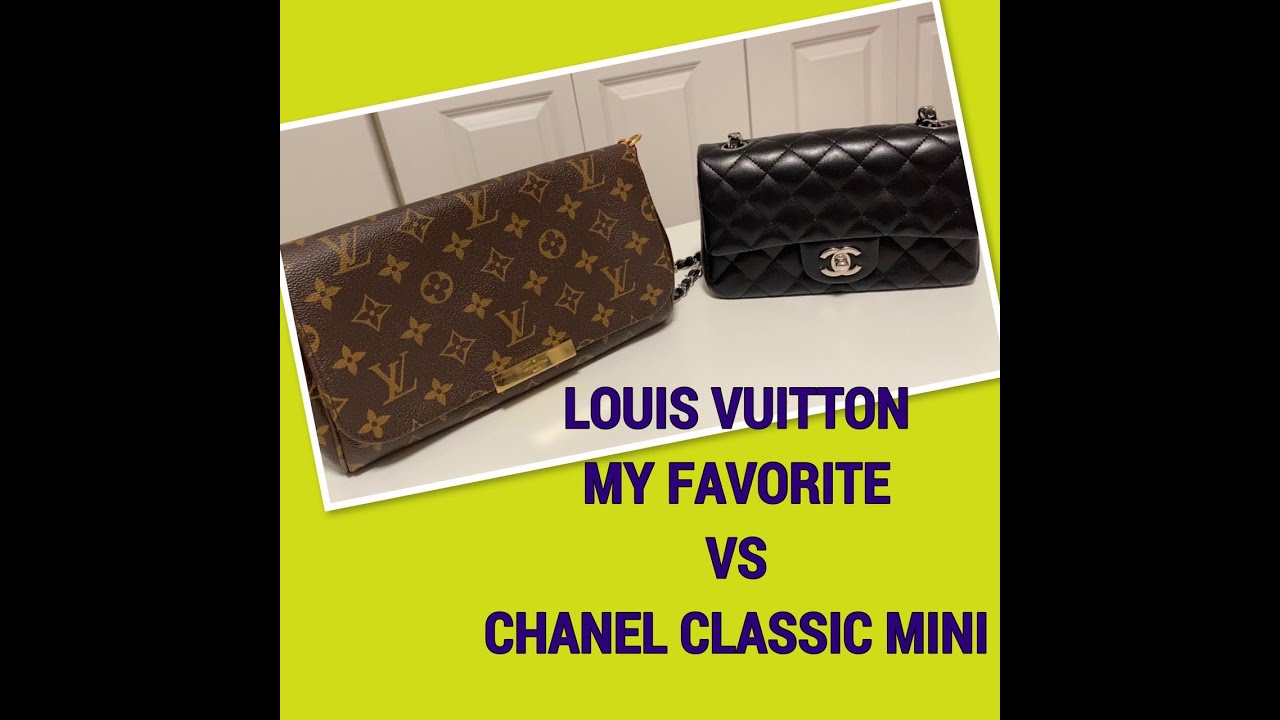 BAG REVIEW: LOUIS VUITTON MY FAVORITE MM vs CHANEL CLASSIC MINI ...