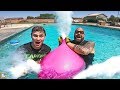 GIANT DRY ICE BALLOONS UNDERWATER! What Happens?!