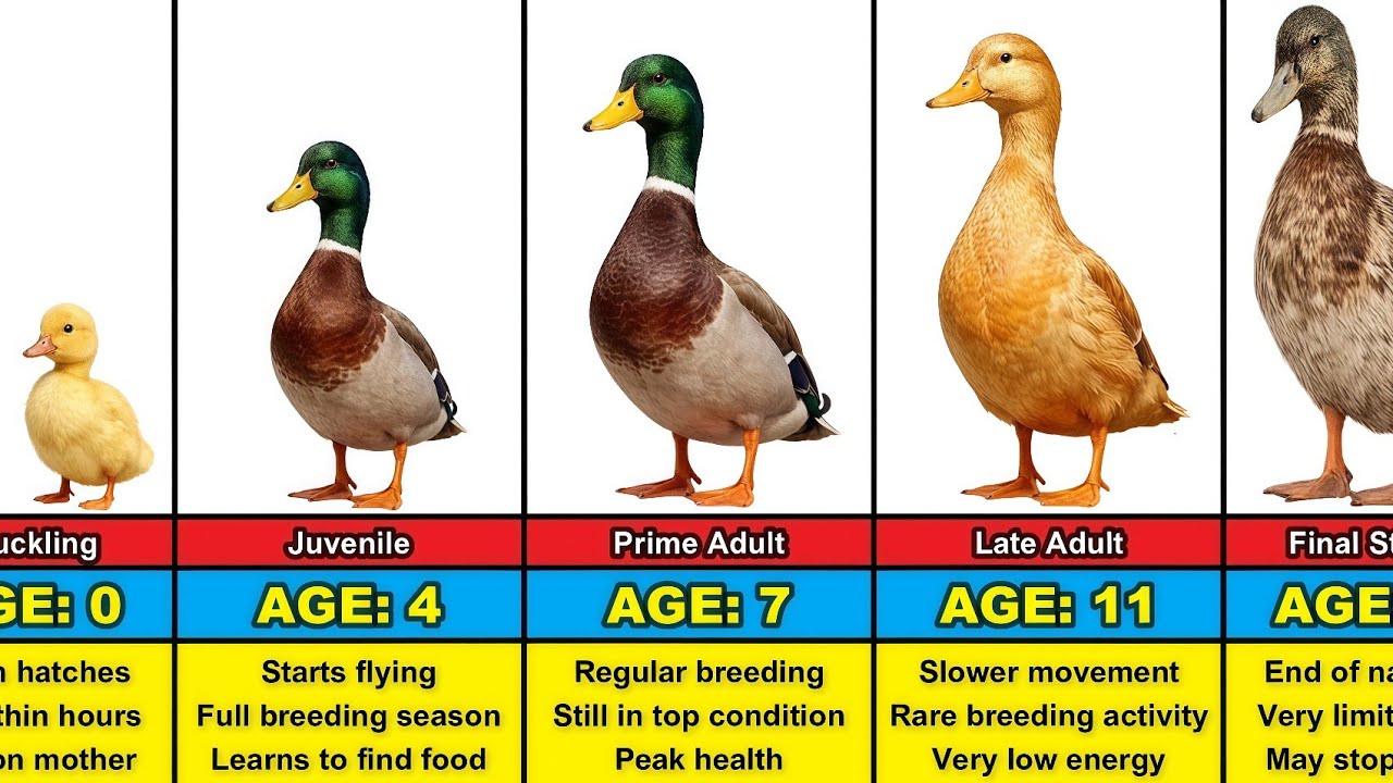 Comic Duck Evolution Duck Transformation From 0 to 15 Years Old - YouTube