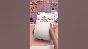 all my Samsung tablet accessories 💕 galaxy tab S9+ | digital note taking | penly app | study notes
