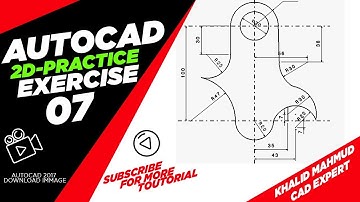 AutocAD 2D Practice Drawing/Exercise-7/Retainer/Basic & Advance Tutorial