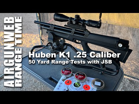 Huben K1 .25 Caliber Semi-Automatic Hammerless PCP - Range Tests at 50 Yards