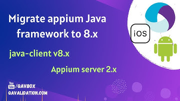 Migrate appium java sample project from Java-client 7.x to 8.x