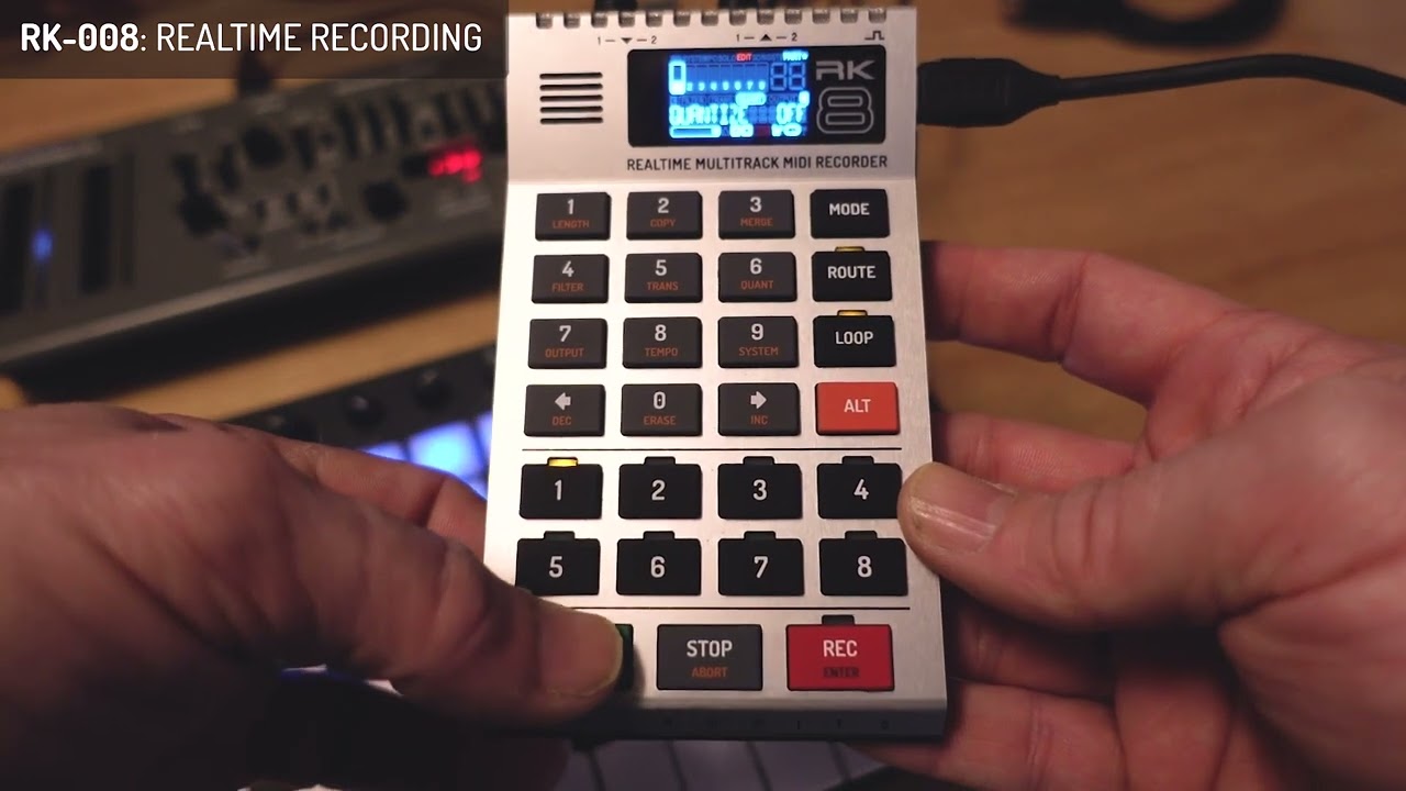RK-008: Real Time Multitrack MIDI Recorder ▻ Retrokits