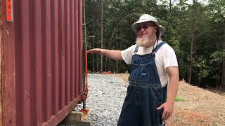 What to know about leveling a shipping container