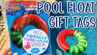 Totally Tube-ular Pool Float Gifts or Favors for Kids   Printable Tags