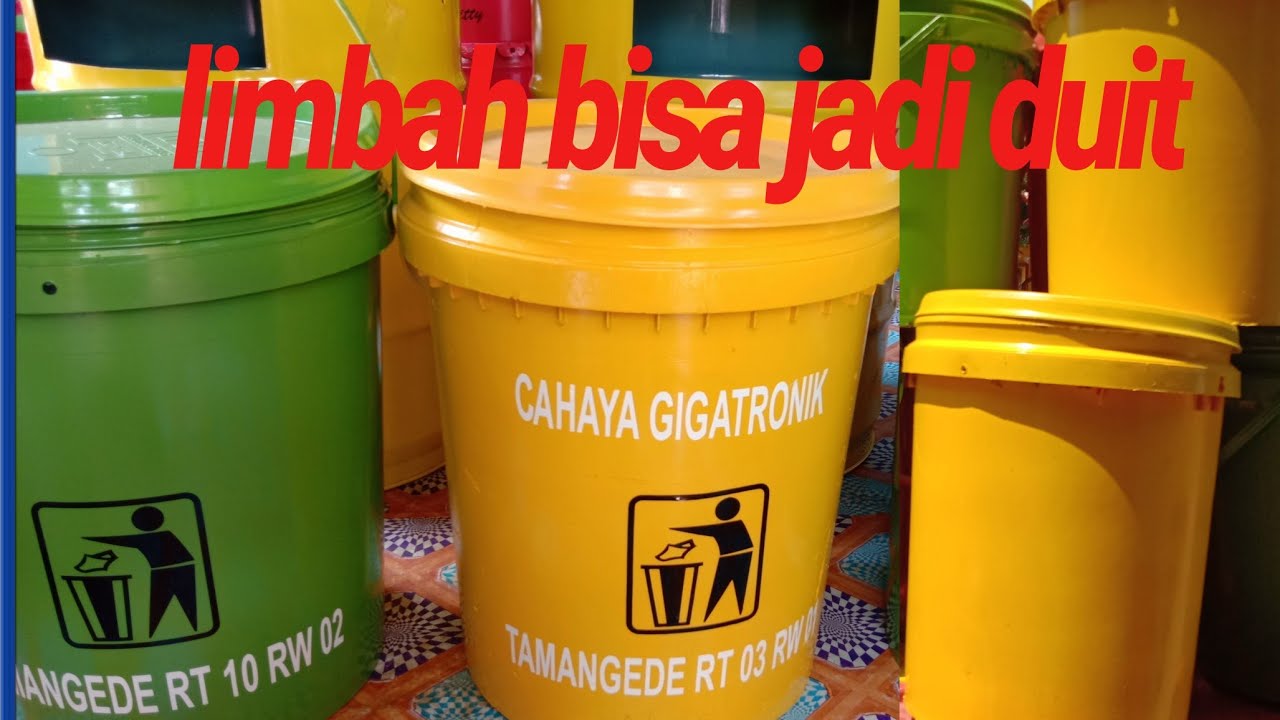  tempat  sampah  dari ember bekas  YouTube