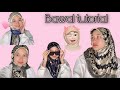 Bawal tutorial (9 Styles) | Cara buat bawal jadi shawl | Mudah, Cepat & Simple