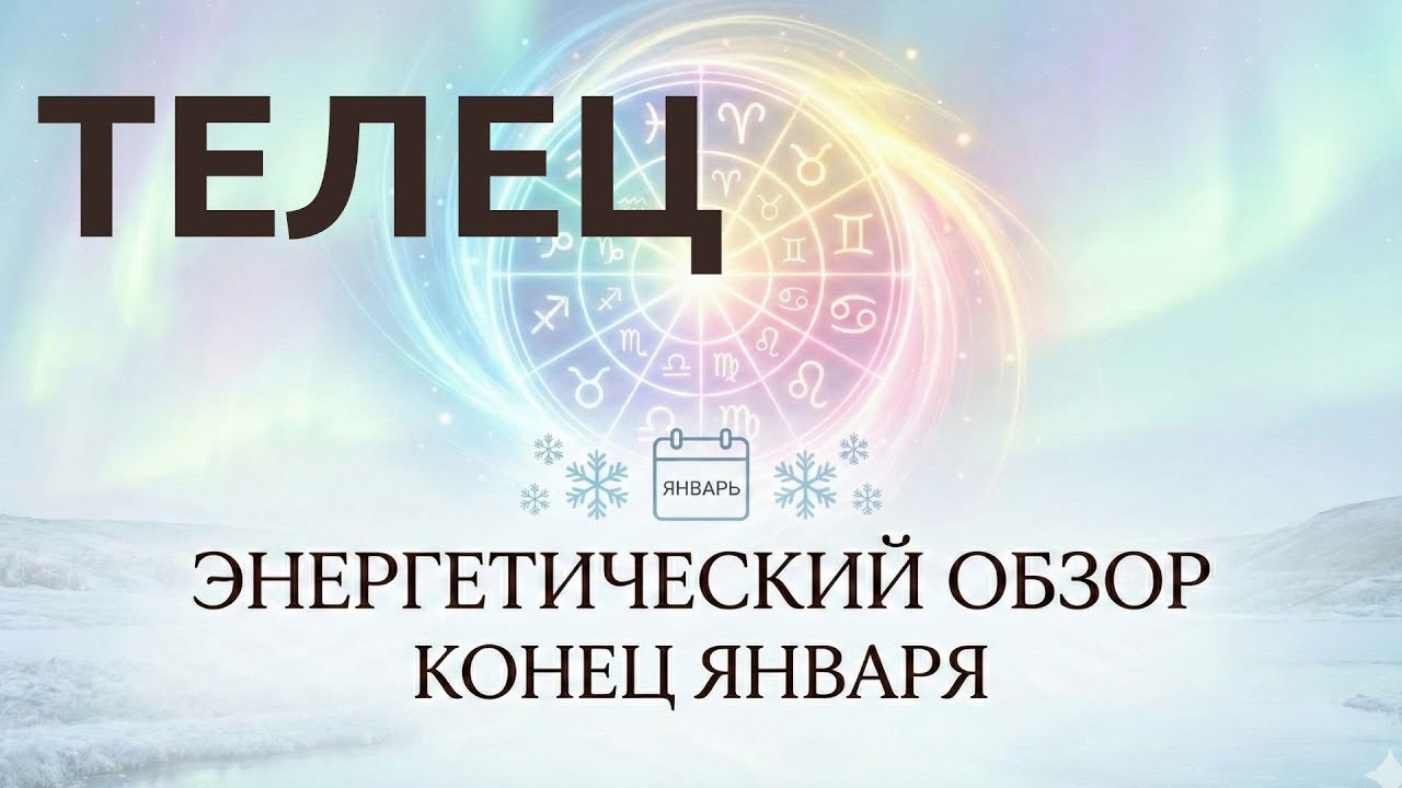 Телец: Конец Января - Начинается новый этап и новое ощущение себя. Обрати  внимание на 21 января!
