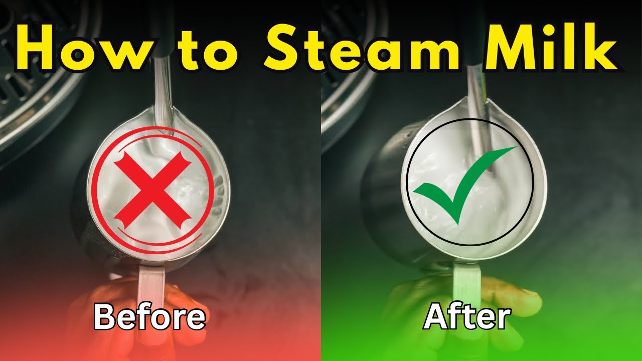 Взбивание молока паром для начинающих: ЕДИНСТВЕННЫЙ метод для получения идеальной микропены (мето...