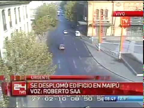 SISMO DE 8.8 GRADOS EN LA ESCALA DE RICHTER EN VIVO DESDE CHILE [HD] - 27 DE FEBRERO DE 2010.