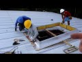 How to install a Curb for standing seam metal roofs (Double LOK Panels)