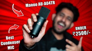 Best Condenser Mic for YouTube Under 2500 | Maono AU-A04TR Review & Installation