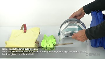 How to change the OSRAM XBO lamp on NEC digital cinema projectors