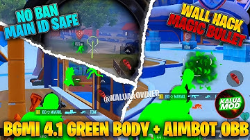 BGMI 4.1 NO RECOIL OBB | WALL VIEW 4.1 BGMI | GREEN BODY VISUAL 4.1 | LATEST UPDATE FEATURES