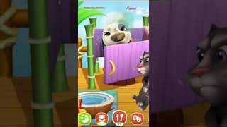My Talking Tom 1 Vs My Talking Hank Islands My Talking Tom 1 Scream To Poop In Hank Toilet
