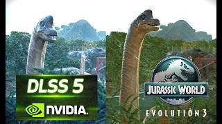 NVIDIA DLSS 5 COMPARISON OF - ON JURASSIC WORLD EVOLUTION 3 #jurassicworld