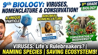 VIRUSES q unique particle📚Binomial nomenclature 📚Conservation of Biodiversity