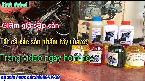 Dung dịch tẩy rửa xe không chạm @Binhdubairuaxe88