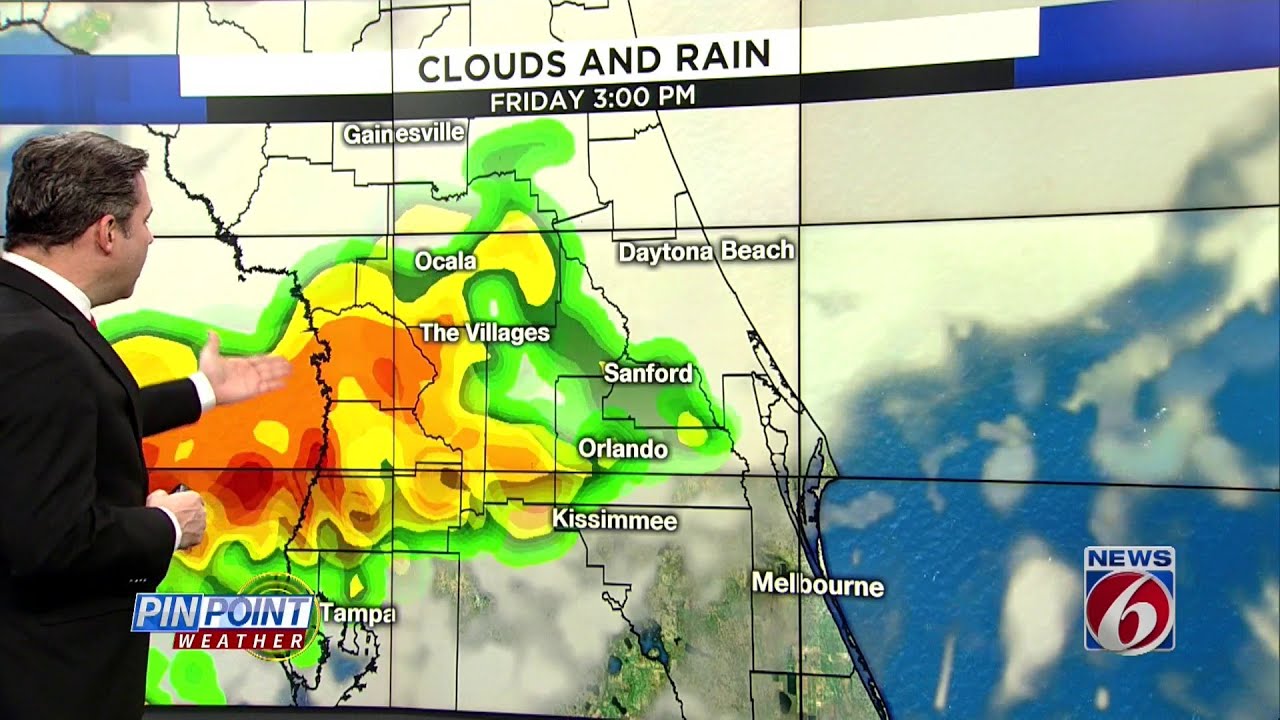 Strong storms trek through Central Florida - YouTube